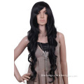 75cm X LONG black Wave Kanekalon Cosplay Hair Wig WA54